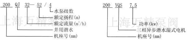 qj深进泵型号意义